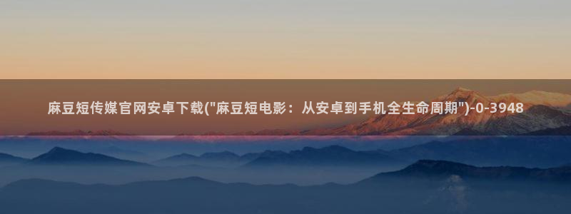 麻豆视频模板标签