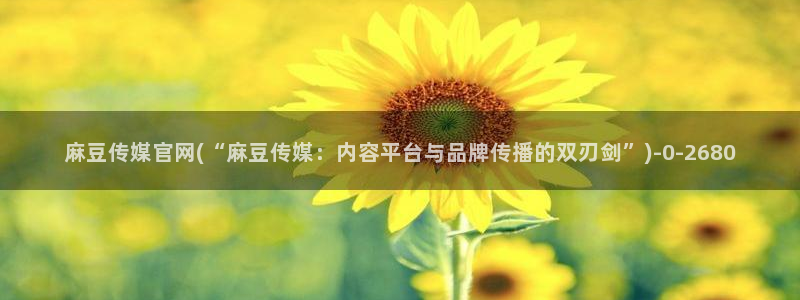 麻豆视频封面